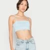 Even&Odd Damen Top - Light Blue -Even&Odd Verkäufe 3f57373186cd469893c65c86912421ef