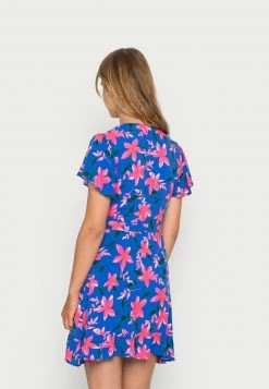Even&Odd Freizeitkleid - Blue/pink | Damen -Even&Odd Verkäufe 40aa7348842f4ee685fd5e94e76c1dc5