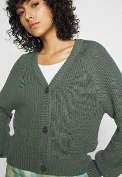 Even&Odd Damen BUTTON THROUGH CARDIGAN - Strickjacke - Green -Even&Odd Verkäufe 44c6f46f63374e339e02a8e031e12e32