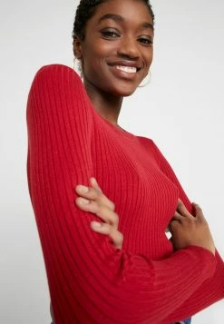 Even&Odd Damen Strickpullover - Dark Red -Even&Odd Verkäufe 45d602df973e40a5a95fb630f1b62f77