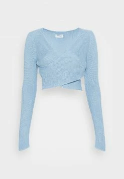 Even&Odd Damen Strickpullover - Light Blue -Even&Odd Verkäufe 46518bf7d02343369b594fce3ab3ddec