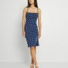 Even&Odd Damen Jerseykleid - Blue/white -Even&Odd Verkäufe 471e2a6e63de489795c904428426f6f9