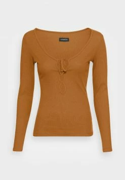 Even&Odd Damen Langarmshirt - Brown -Even&Odd Verkäufe 4894d797598a41b7add1379942eaa500