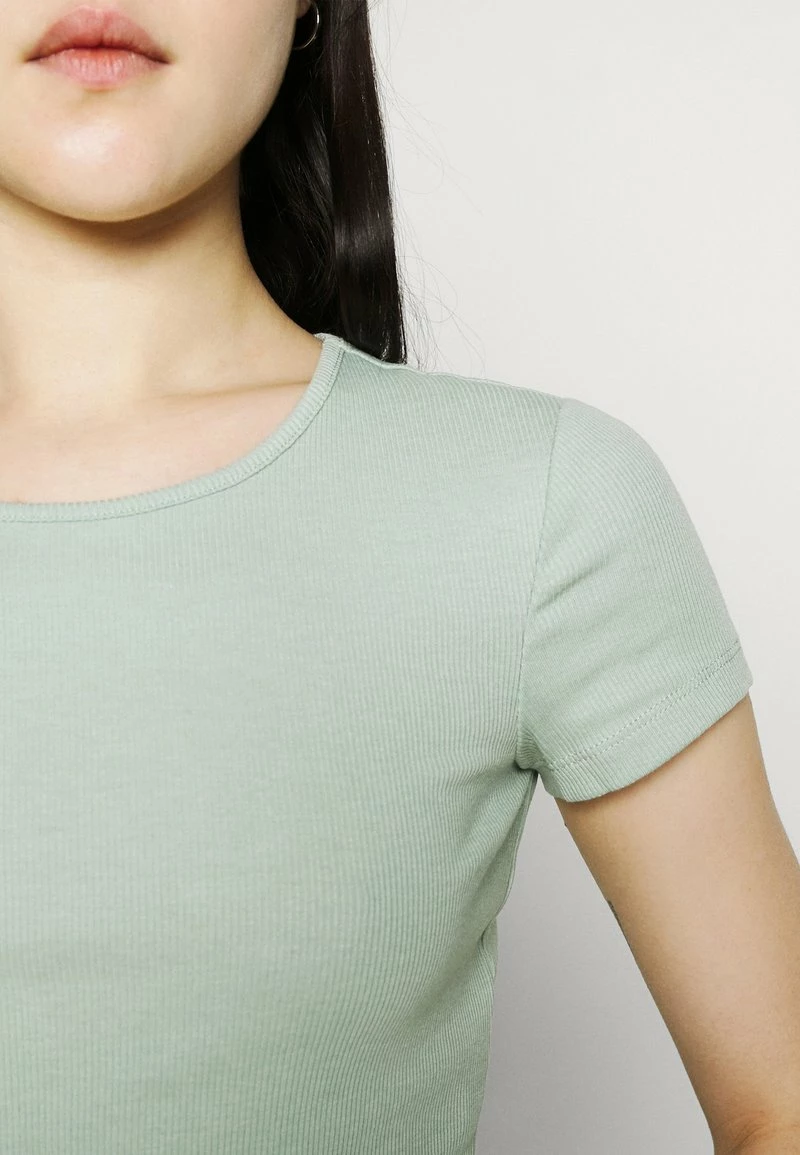 Even&Odd Damen T-Shirt Basic - Mottled Light Green 8 Even&Odd Damen T-Shirt Basic - Mottled Light Green – Bild 6