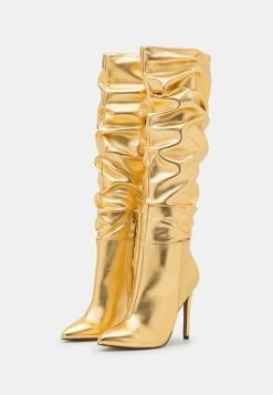 Even&Odd Damen High Heel Stiefel - Gold -Even&Odd Verkäufe 4fc88d79ad394551bd1bb7427f898813