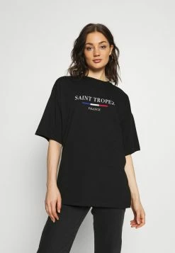 Even&Odd Damen T-Shirt Print - Black