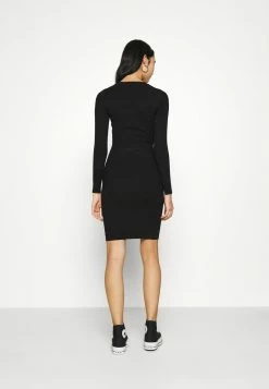 Even&Odd Damen Knit Mini Wide Rib Basic Dress - Etuikleid - Black -Even&Odd Verkäufe 5191023079844165b0a8ac5e742fd6c7