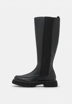 Even&Odd Damen Plateaustiefel - Black
