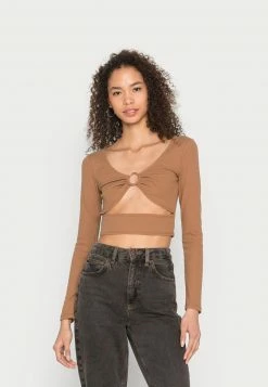 Even&Odd Damen Langarmshirt - Brown