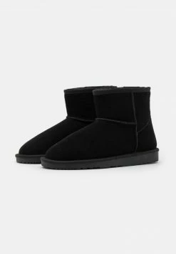 Even&Odd Damen LEATHER WINTER BOOTIES - Stiefelette - Black -Even&Odd Verkäufe 530a609fc8e04dffa48e3b0f12e95772