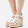Even&Odd Damen Plateausandalette - White -Even&Odd Verkäufe 5459c8a672504e3d8690b542528831c8