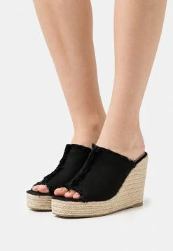 Even&Odd Damen Pantolette Hoch - Black