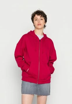 Even&Odd Damen OVERSIZED HOODED ZIP JACKET - Sweatjacke - Red
