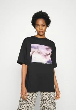 Even&Odd T-Shirt Print - Black | Damen