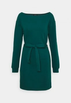 Even&Odd Damen Casual Sweat Mini Belted Dress - Freizeitkleid - Blue -Even&Odd Verkäufe 58829bce08e4466698f4378abbb81216