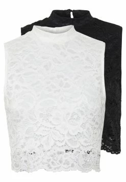 Even&Odd Damen 2 PACK - Top - White/black