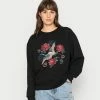 Even&Odd Damen OVERSIZED PRINT - Sweatshirt - Black -Even&Odd Verkäufe 5a79b7a646984c809cabce18e90d3048