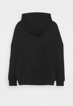 Even&Odd Damen HOODIE LONG WITHOUT DRAWCORD AND POCKET - Kapuzenpullover - Black -Even&Odd Verkäufe 5cb245ca711a48ba81ed72c4e9f81ea5