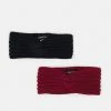 Even&Odd Damen 2 PACK - Ohrenwärmer - Black/red