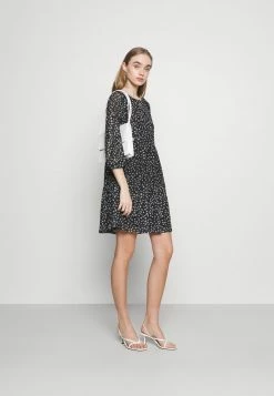 Even&Odd Damen Freizeitkleid - Black/white/yellow -Even&Odd Verkäufe 5cdd7047e9bb4eb7b806c5e1a742fbb7