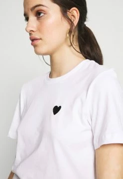 Even&Odd 2PACK - T-Shirt Basic - White/black | Damen -Even&Odd Verkäufe 5cfafc317dcc44f7b8322a1923975917