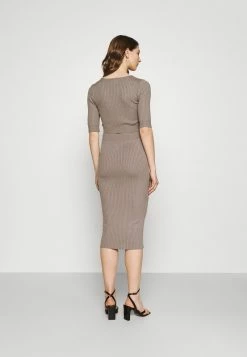 Even&Odd Damen STRICK KNITWEAR SET - Bleistiftrock - Taupe -Even&Odd Verkäufe 5e9ba058dc26420ea24664aa4cf324f8