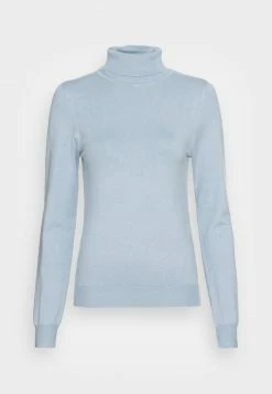 Even&Odd Damen BASIC TURTLE NECK JUMPER - Strickpullover - Light Blue -Even&Odd Verkäufe 5f287e21fbd749d8aebee323bcd09458