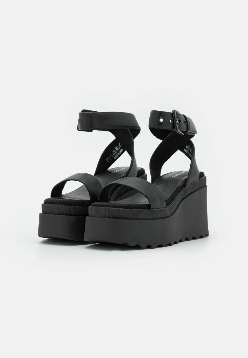 Even&Odd Damen Plateausandalette - Black 5 Even&Odd Damen Plateausandalette - Black – Bild 3