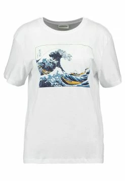 Even&Odd Damen T-Shirt Print - White -Even&Odd Verkäufe 5f7ee32213454edf9774a11fe4278b07