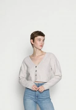 Even&Odd Damen CROPPED STRUCTURED CARDIGAN - Strickjacke - Beige