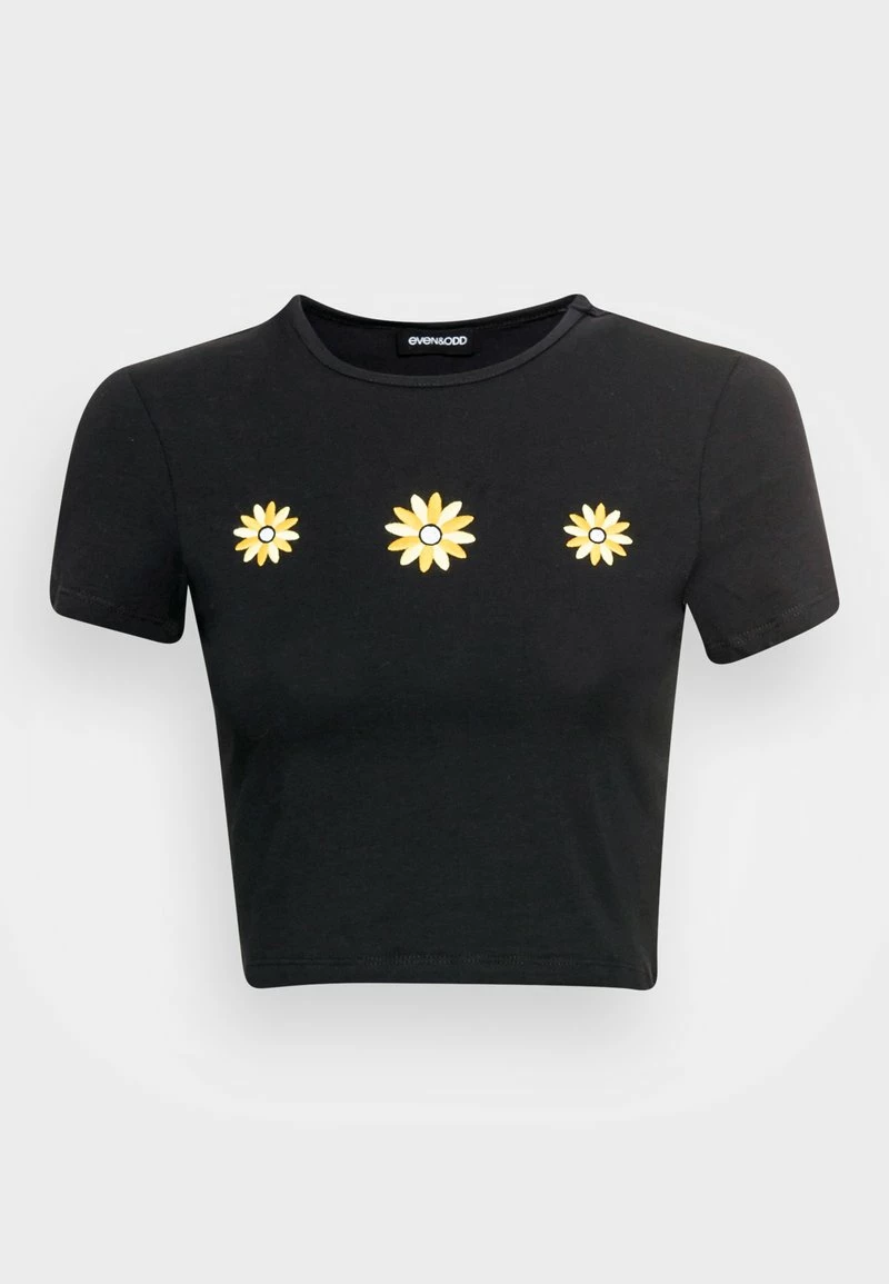 Even&Odd Damen T-Shirt Print - Black 6 Even&Odd Damen T-Shirt Print - Black – Bild 4