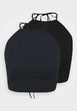 Even&Odd Damen 2 PACK - Top - Black/blue -Even&Odd Verkäufe 6207b104e1a5408bb7726a8313a7593d