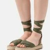 Even&Odd Riemensandalette - Khaki | Damen -Even&Odd Verkäufe 6275844a119f428abdb8a3a0d00626aa