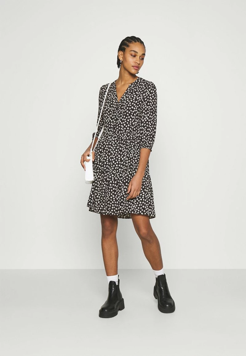 Even&Odd Damen Blusenkleid - Black/white 4 Even&Odd Damen Blusenkleid - Black/white – Bild 2