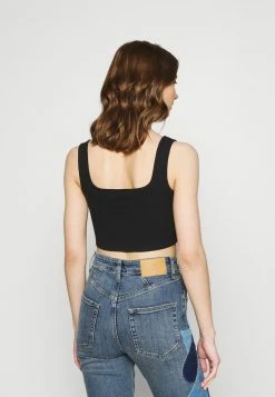 Even&Odd Damen 3 PACK - Top - Black/white/green -Even&Odd Verkäufe 639ec6c7af264eb492cdb23a64c82676