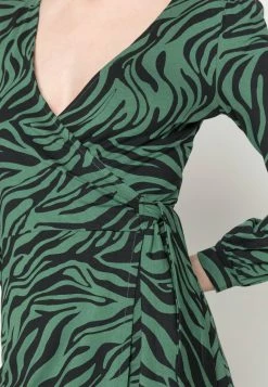 Even&Odd Damen Jerseykleid - Black/green -Even&Odd Verkäufe 6491c1642b214b3ebe30ddf87d6e9223