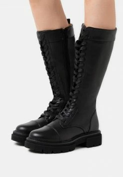 Even&Odd Damen Plateaustiefel - Black