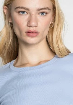 Even&Odd Damen 2PACK - T-Shirt Basic - Black/light Blue -Even&Odd Verkäufe 6612982ea74f4a2d954050c781ce2a06