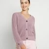 Even&Odd Damen BUTTON THROUGH CARDIGAN - Strickjacke - Lilac -Even&Odd Verkäufe 665eb22c94a844cf9a384e7e5c8fb7a6