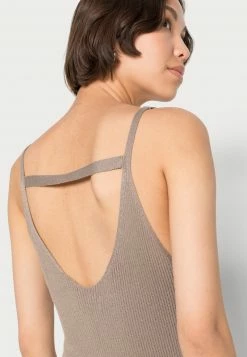 Even&Odd Damen Strickkleid - Taupe -Even&Odd Verkäufe 6664f9bf7a914603800aa458fc063dc7