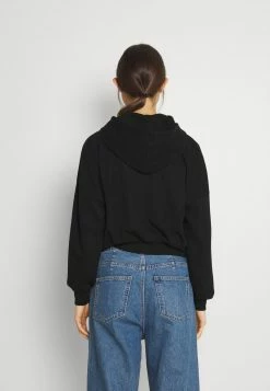 Even&Odd Damen Ribbed Zip Though Hooded Sweat Jacket - Sweatjacke - Black -Even&Odd Verkäufe 66d594feea664889bee6cd7d468a97a3