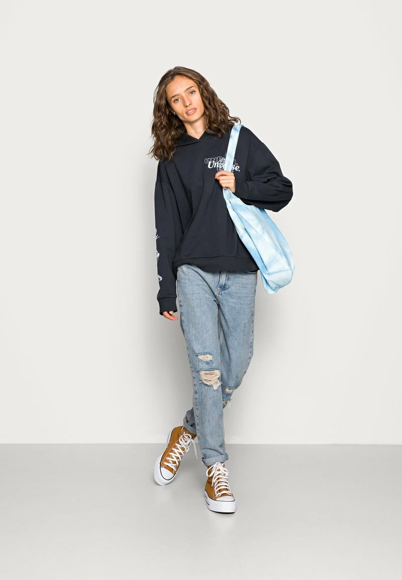 Even&Odd Cosmic Printed Hoodie Oversized - Kapuzenpullover - Dark Grey | Damen 4 Even&Odd Cosmic Printed Hoodie Oversized - Kapuzenpullover - Dark Grey | Damen – Bild 2