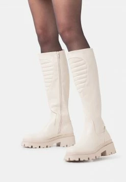 Even&Odd Damen Plateaustiefel - Off-white