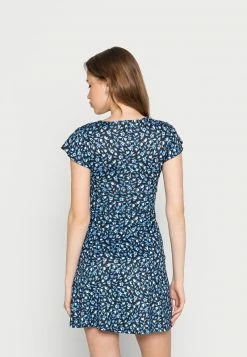 Even&Odd Damen Jerseykleid - Black/blue -Even&Odd Verkäufe 69f4d9ac87934c64bd9d528da341f826