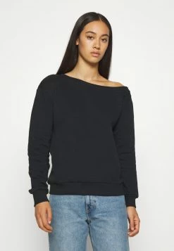 Even&Odd Damen LOOSE OFF SHOULDER SWEATSHIRT - Sweatshirt - Black