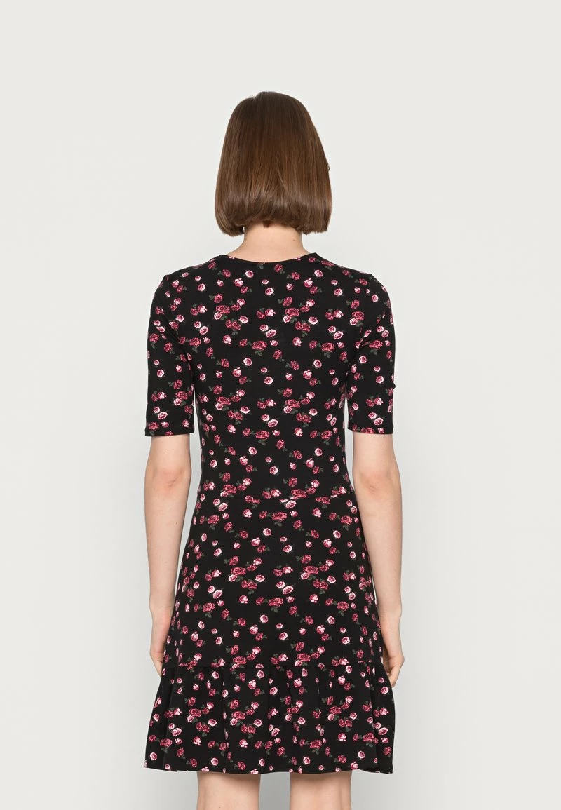 Even&Odd Damen Jerseykleid - Black/multi Coloured 5 Even&Odd Damen Jerseykleid - Black/multi Coloured – Bild 3