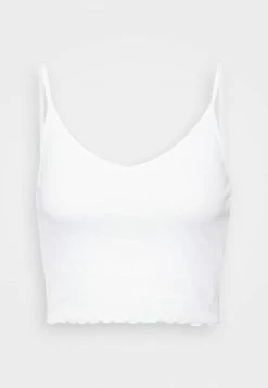 Even&Odd Damen STRAPPY LETTUCE CROP 3 PACK - Top - White/beige/brown -Even&Odd Verkäufe 6d368b0bca764039a4a5da20aefffba4