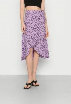 Even&Odd Damen Wickelrock - Purple