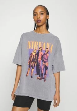 Even&Odd Damen T-Shirt Print - Grey