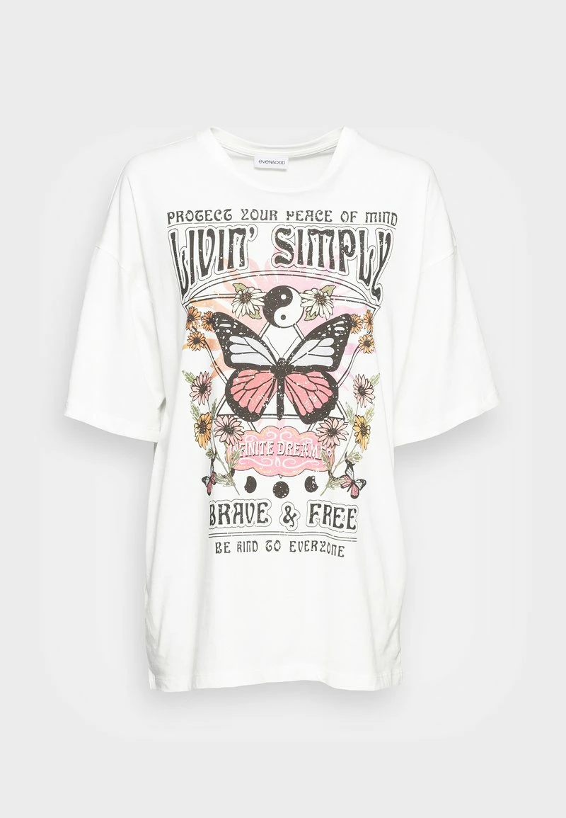 Even&Odd Damen T-Shirt Print - White 6 Even&Odd Damen T-Shirt Print - White – Bild 4
